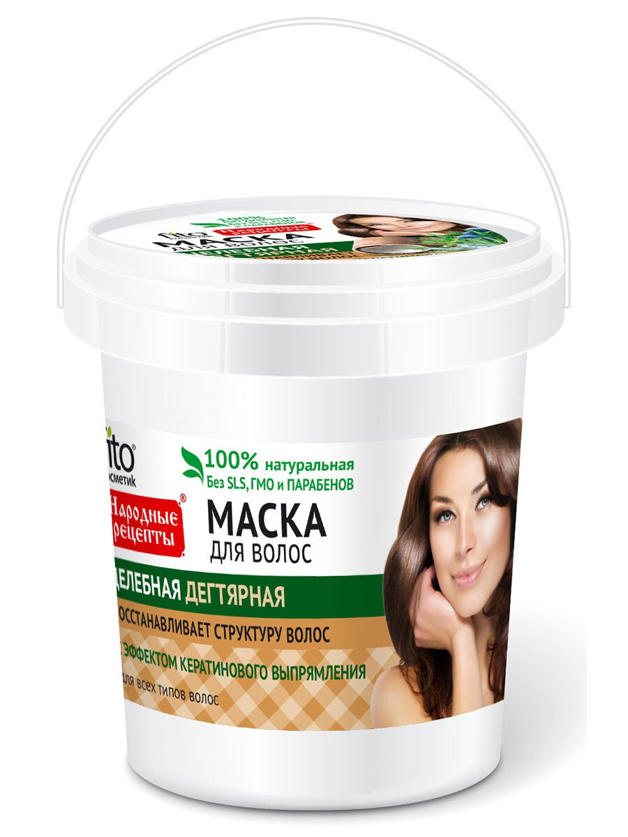 

Маска для волос целебная дегтярная (банка) 155 мл