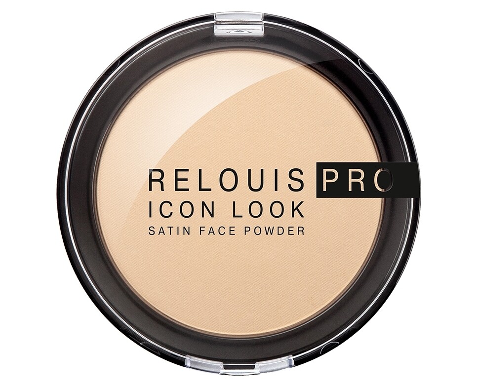 

Пудра компактная pro icon look satin face powder тон 01 (relouis)
