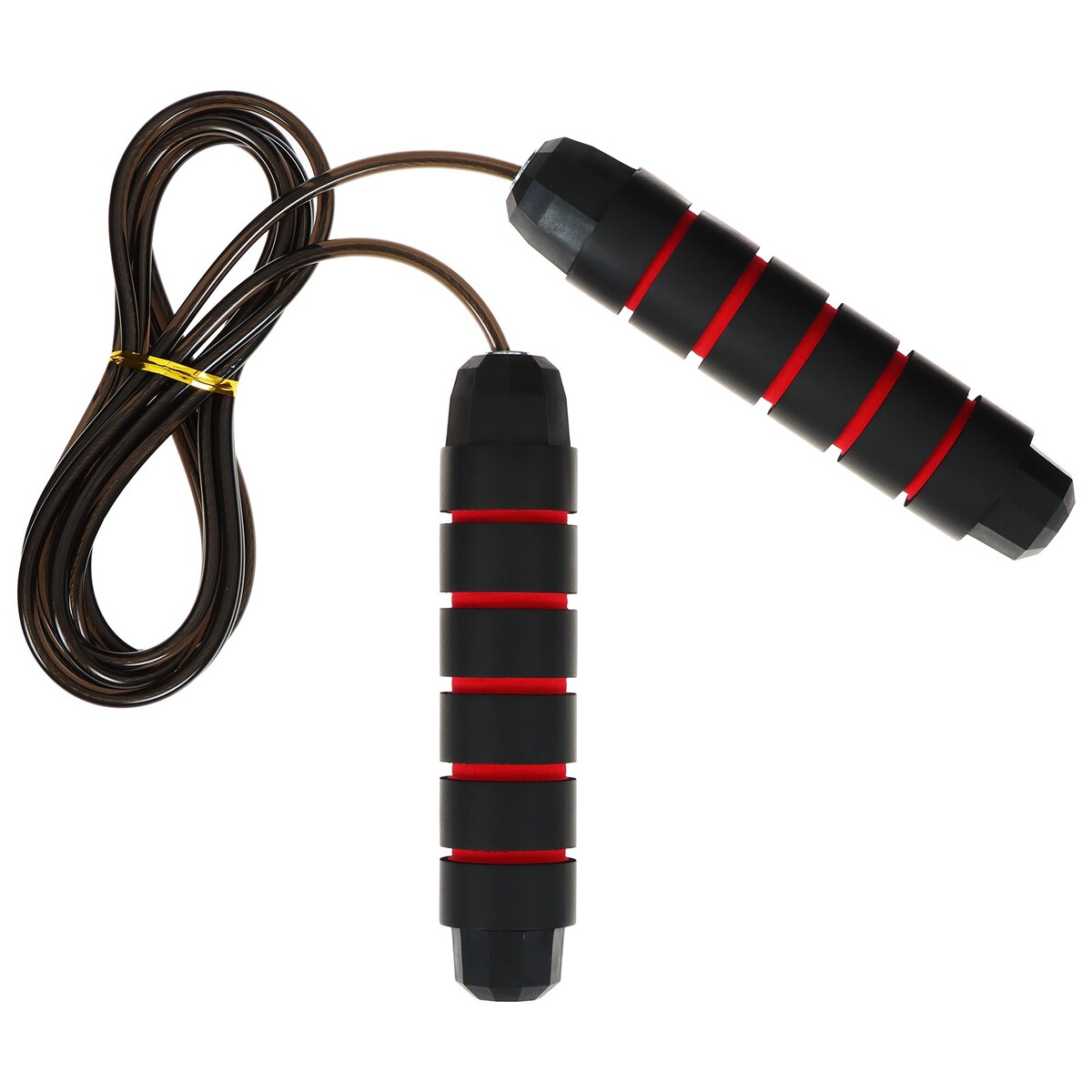 Скакалка скоростная onlytop, 2,8 м, с подшипником, цвет черный/красный диск вращения sportex грация d34400 2 красный
