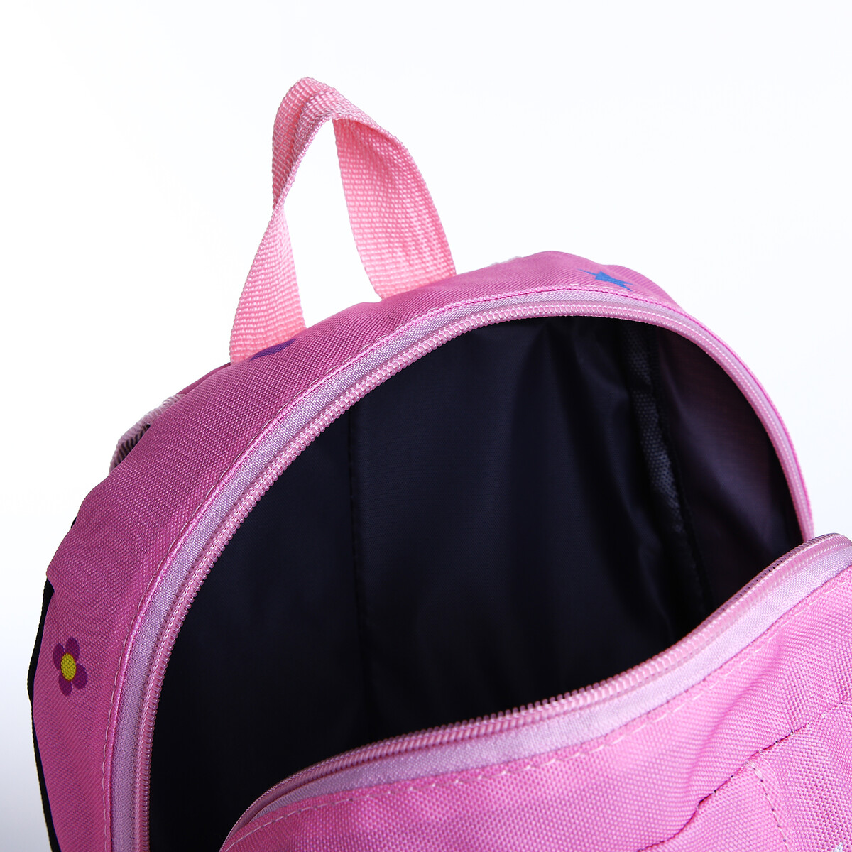 фото Рюкзак детский на молнии, наружный карман, цвет розовый no brand