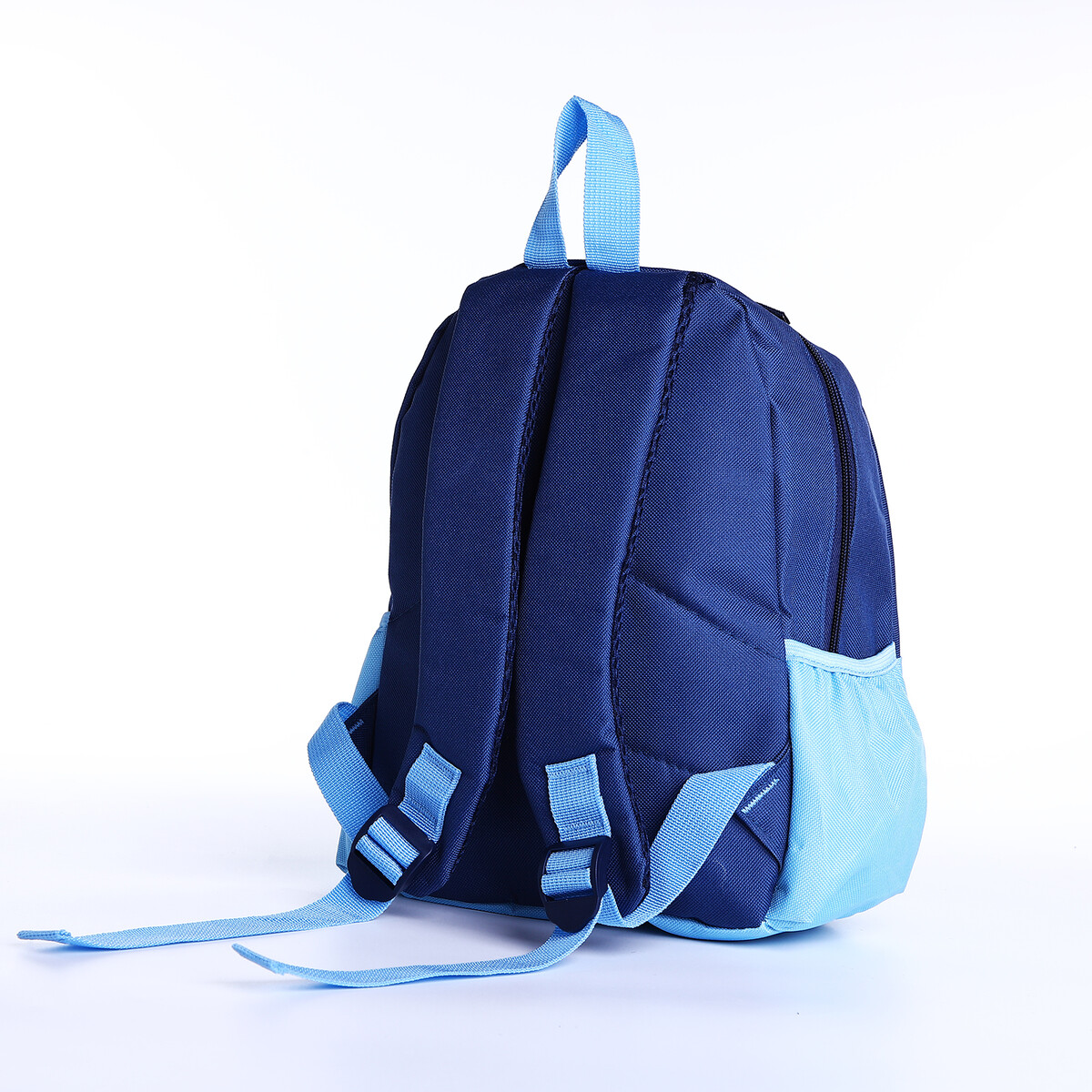 фото Рюкзак детский на молнии, наружный карман, цвет синий/голубой no brand