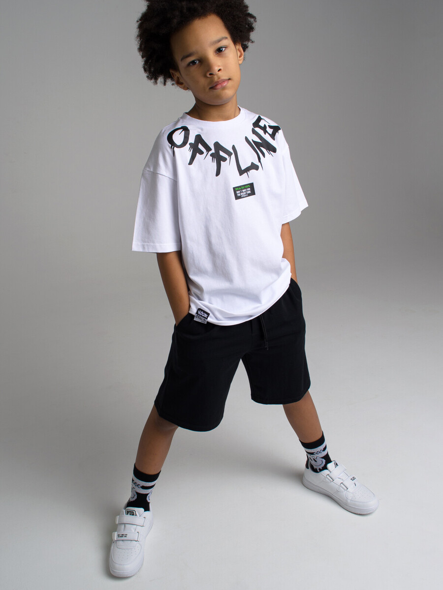 Комплект трикотажный фуфайка футболка шорты пояс комплект для мальчиков фуфайка футболка трикотажная шорты текстильные