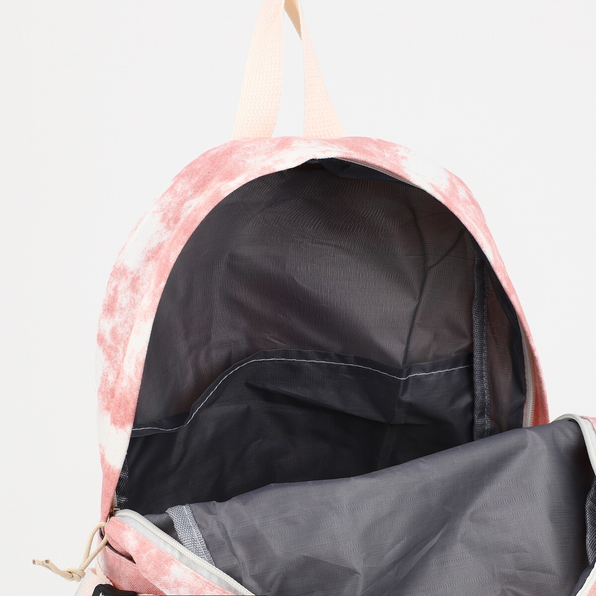 фото Рюкзак на молнии, наружный карман, цвет розовый no brand