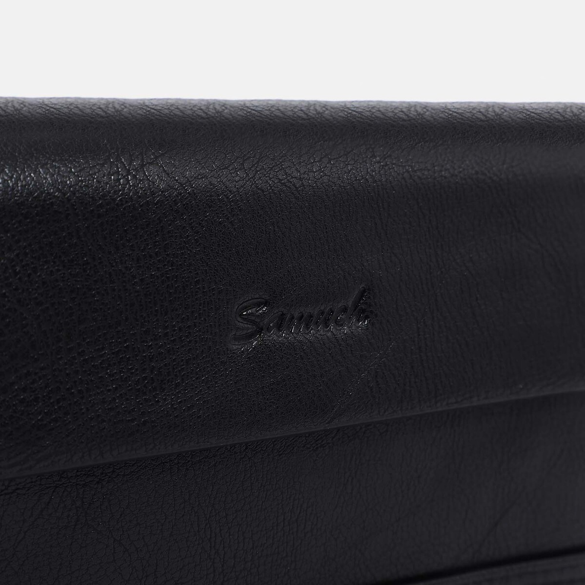 Клатч на молнии, наружный карман, цвет чёрный No brand, размер маленький 02144062 - фото 4