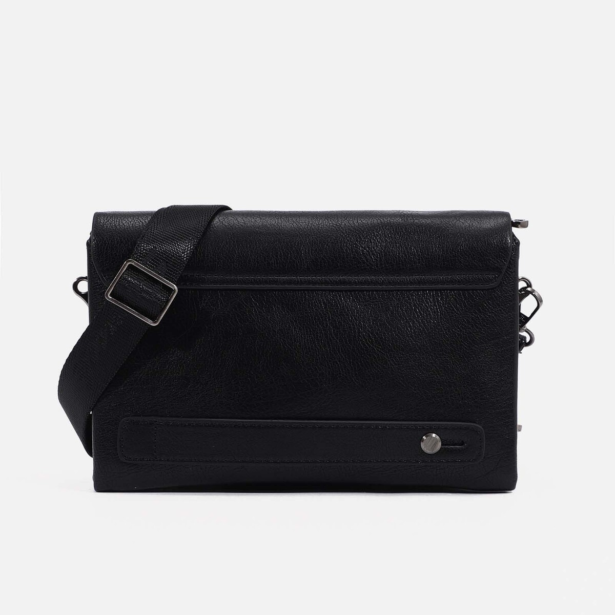 Клатч на молнии, наружный карман, цвет чёрный No brand, размер маленький 02144067 - фото 3