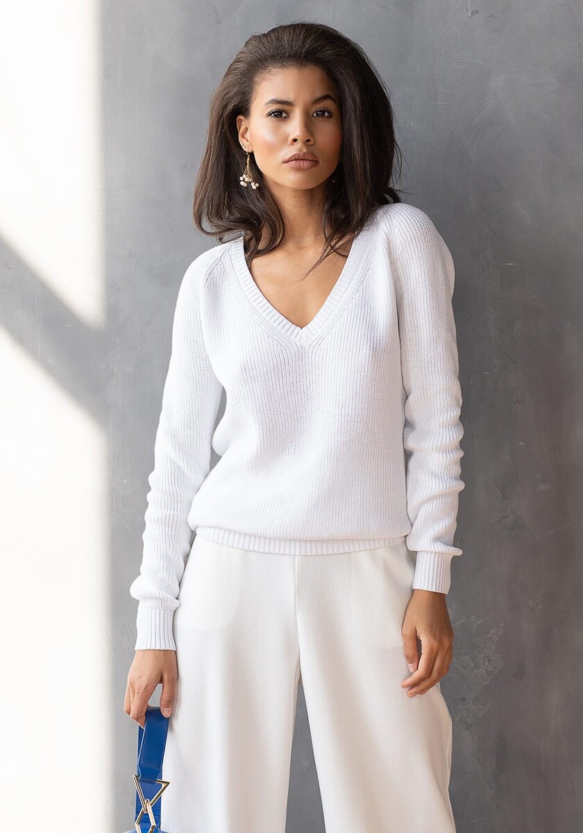 Пуловер Happychoice, размер 42, цвет белый 02154252 - фото 5