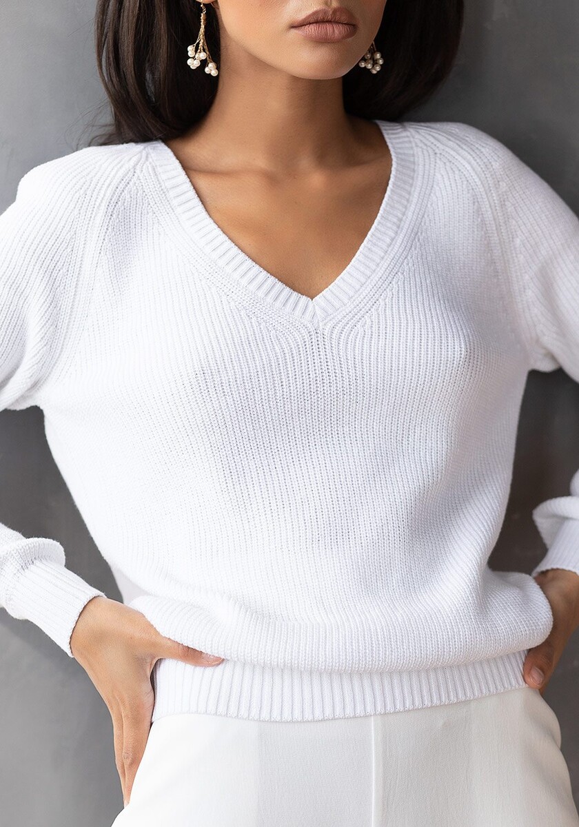 Пуловер Happychoice, размер 42, цвет белый 02154252 - фото 4