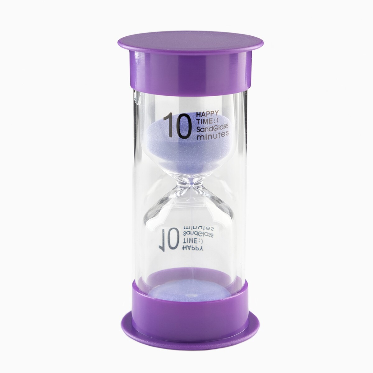 

Песочные часы happy time, на 10 минут, 12 х 5.5 см, сиреневые