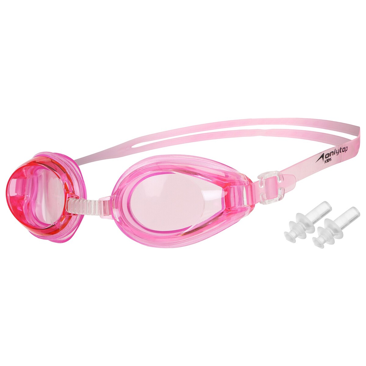 Очки для плавания onlytop, беруши, цвет розовый очки для плавания onlytop беруши светло розовый