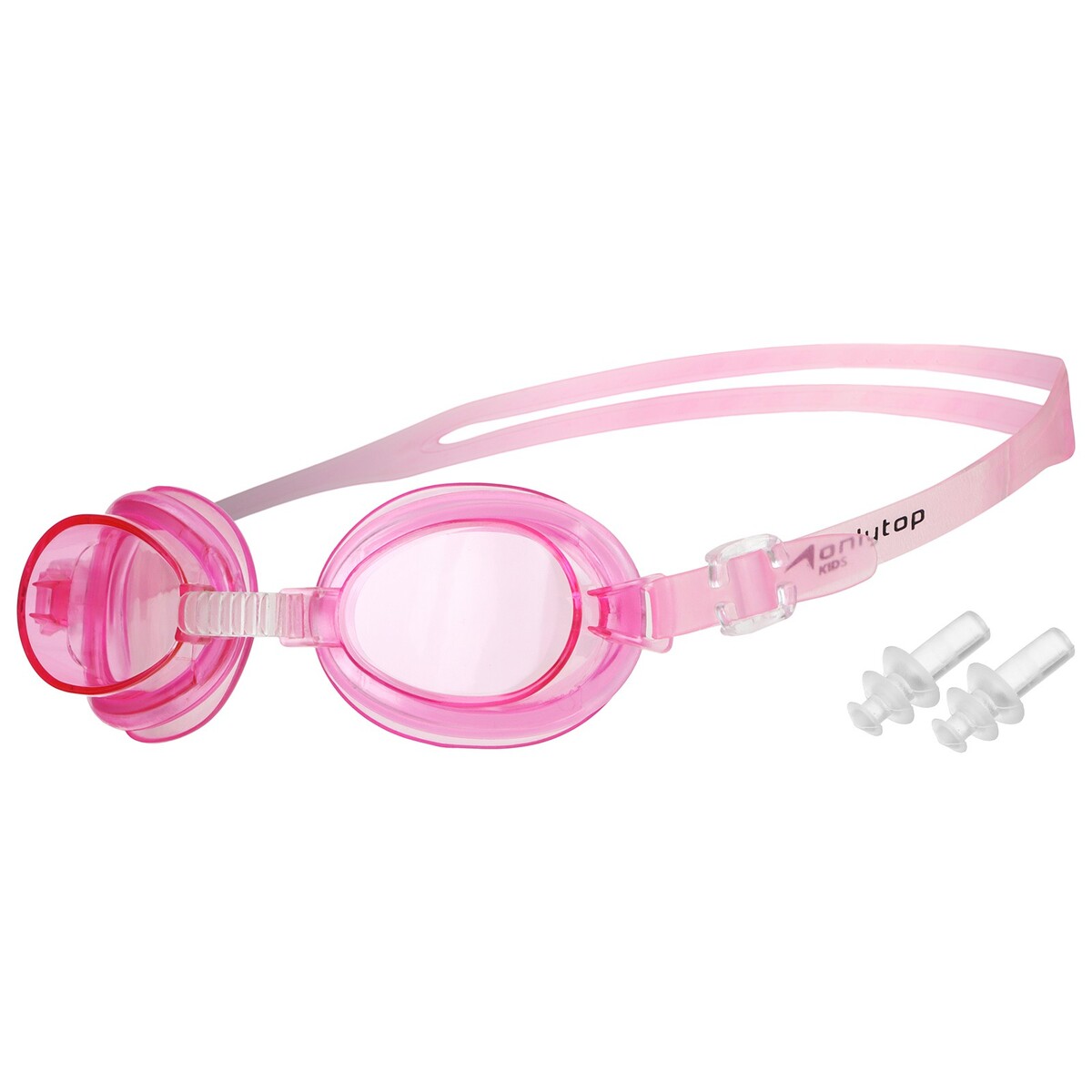 Очки для плавания детские onlytop, беруши, цвет розовый очки для плавания onlytop беруши светло розовый