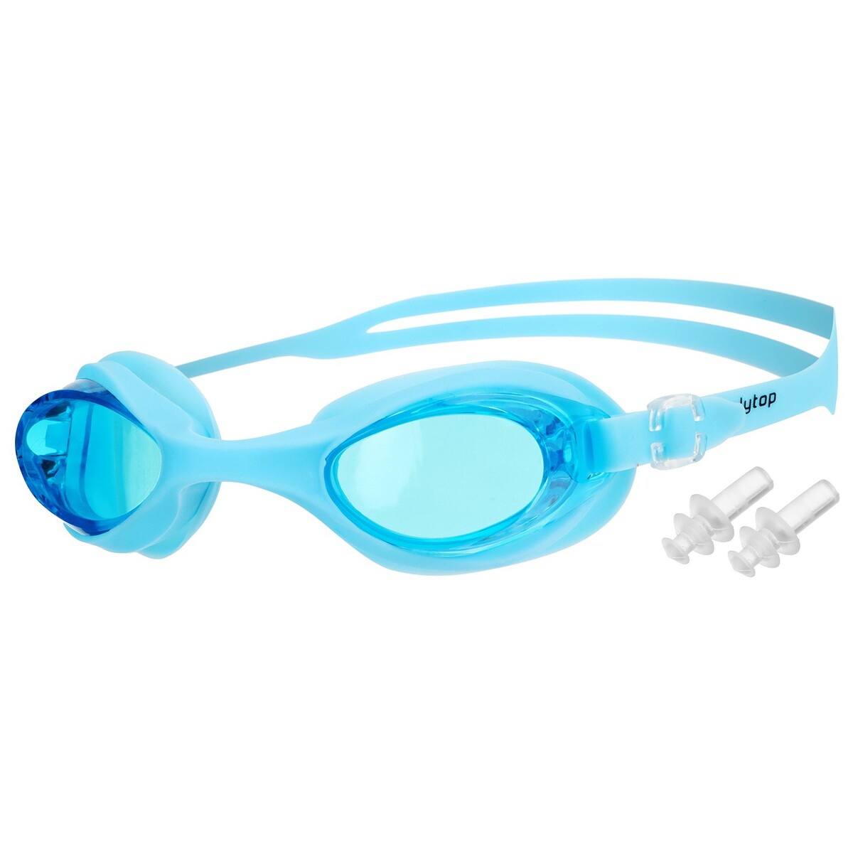 Очки для плавания onlytop, беруши, цвет голубой карнавальные очки узор голубой