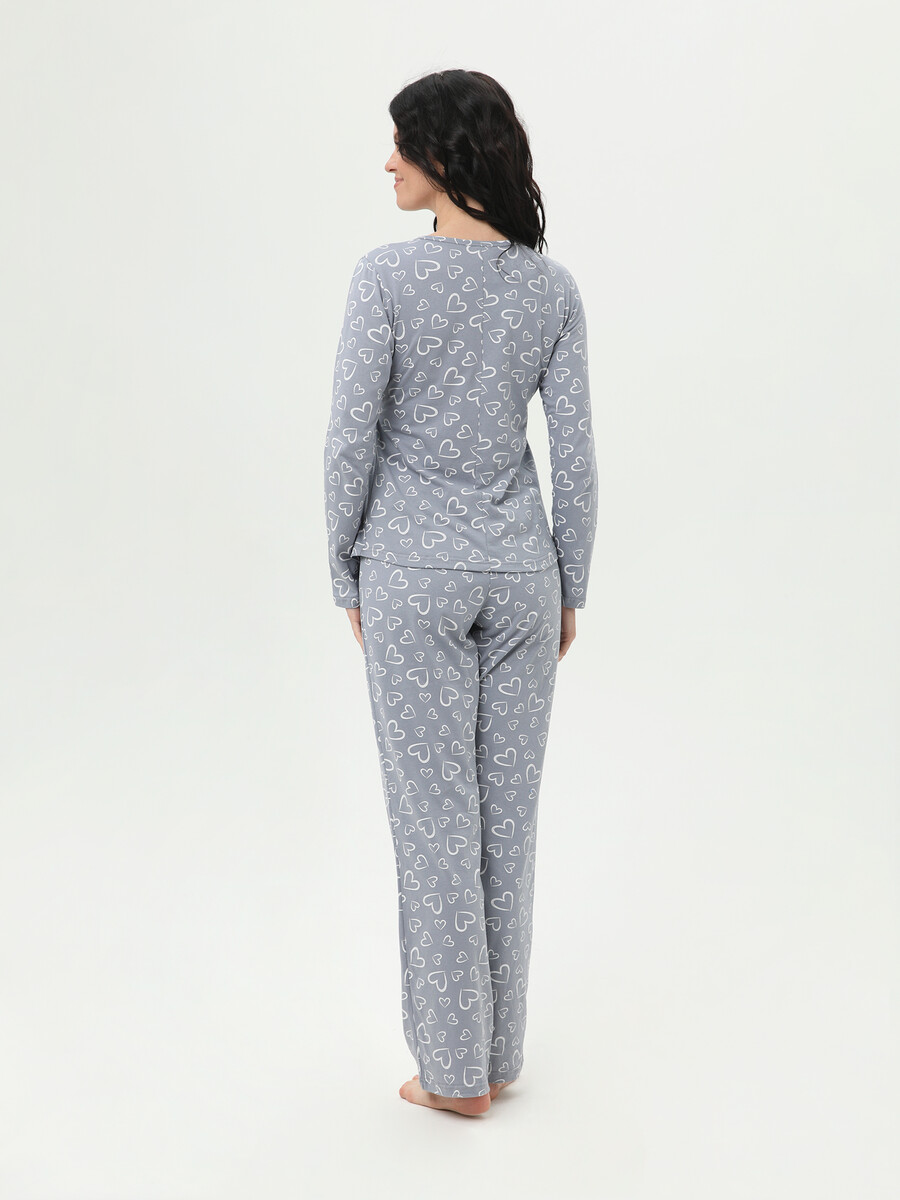 Пижама ФЭСТ, размер 44, цвет серый 02160497 - фото 3