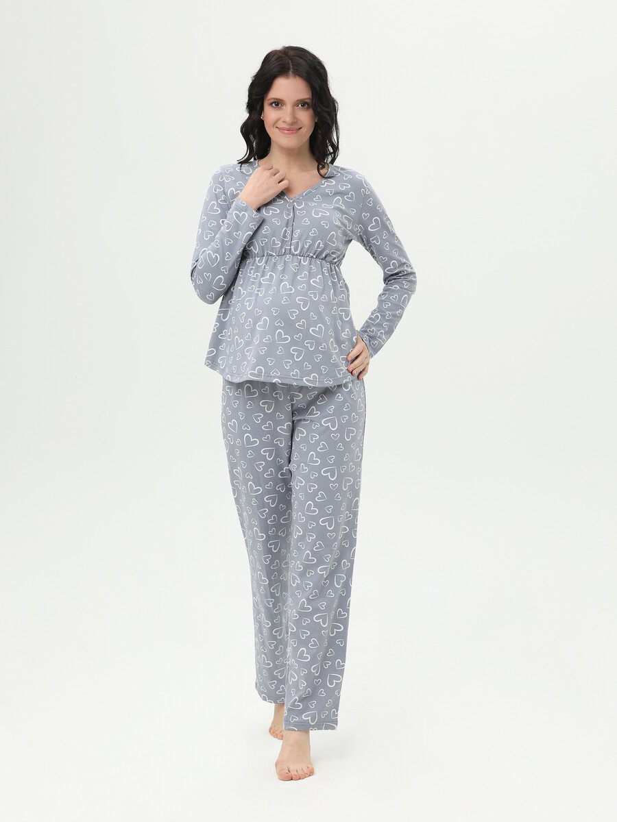 Пижама ФЭСТ, размер 44, цвет серый 02160497 - фото 1