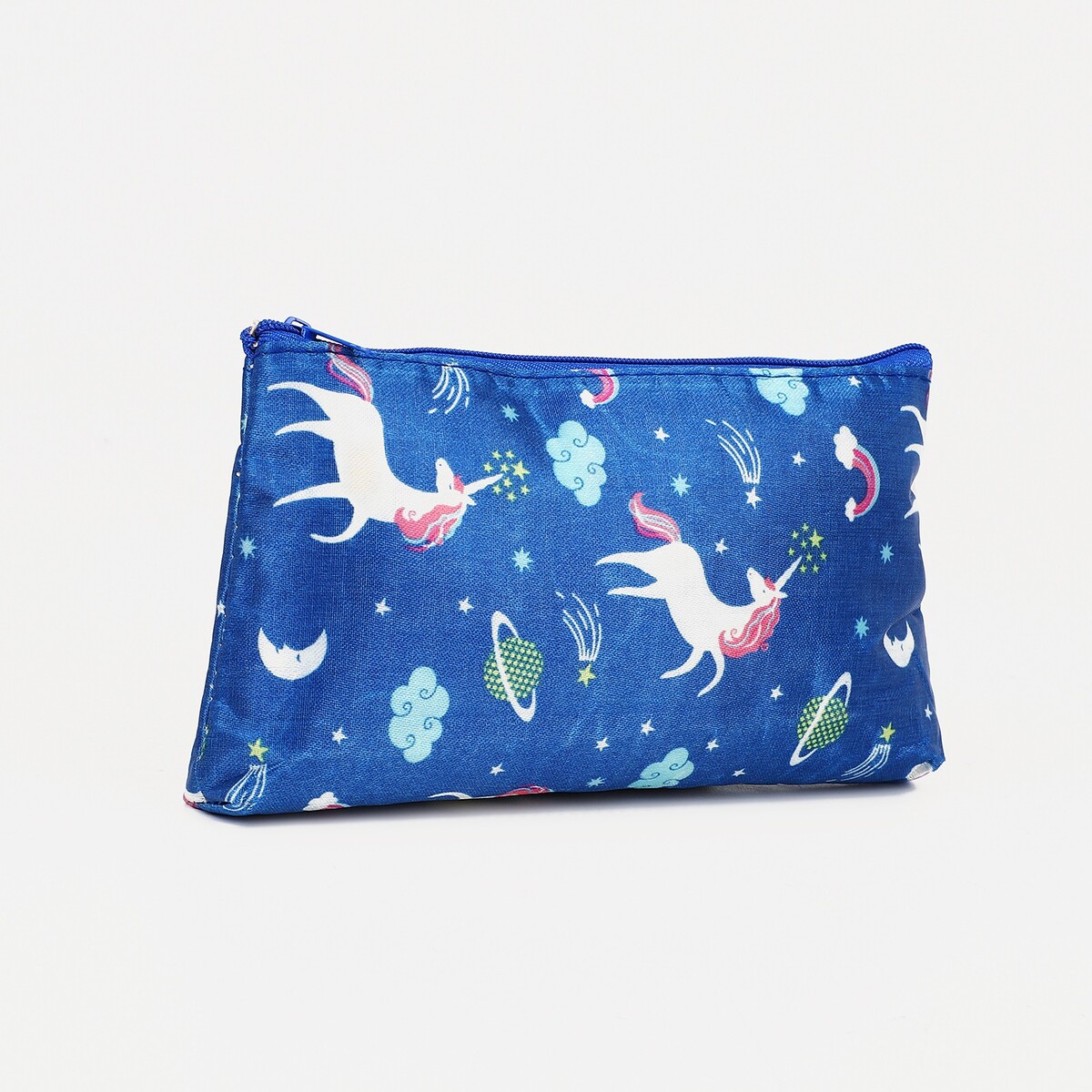 

Косметичка на молнии, цвет синий