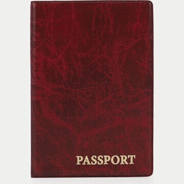 Обложка для паспорта, цвет темно-красный