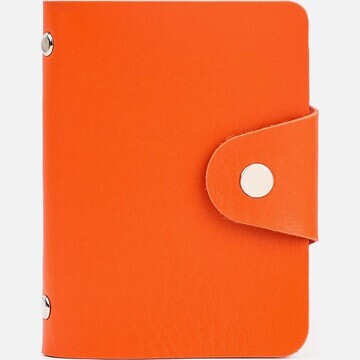Визитница на кнопке, 12 карт, цвет оранж