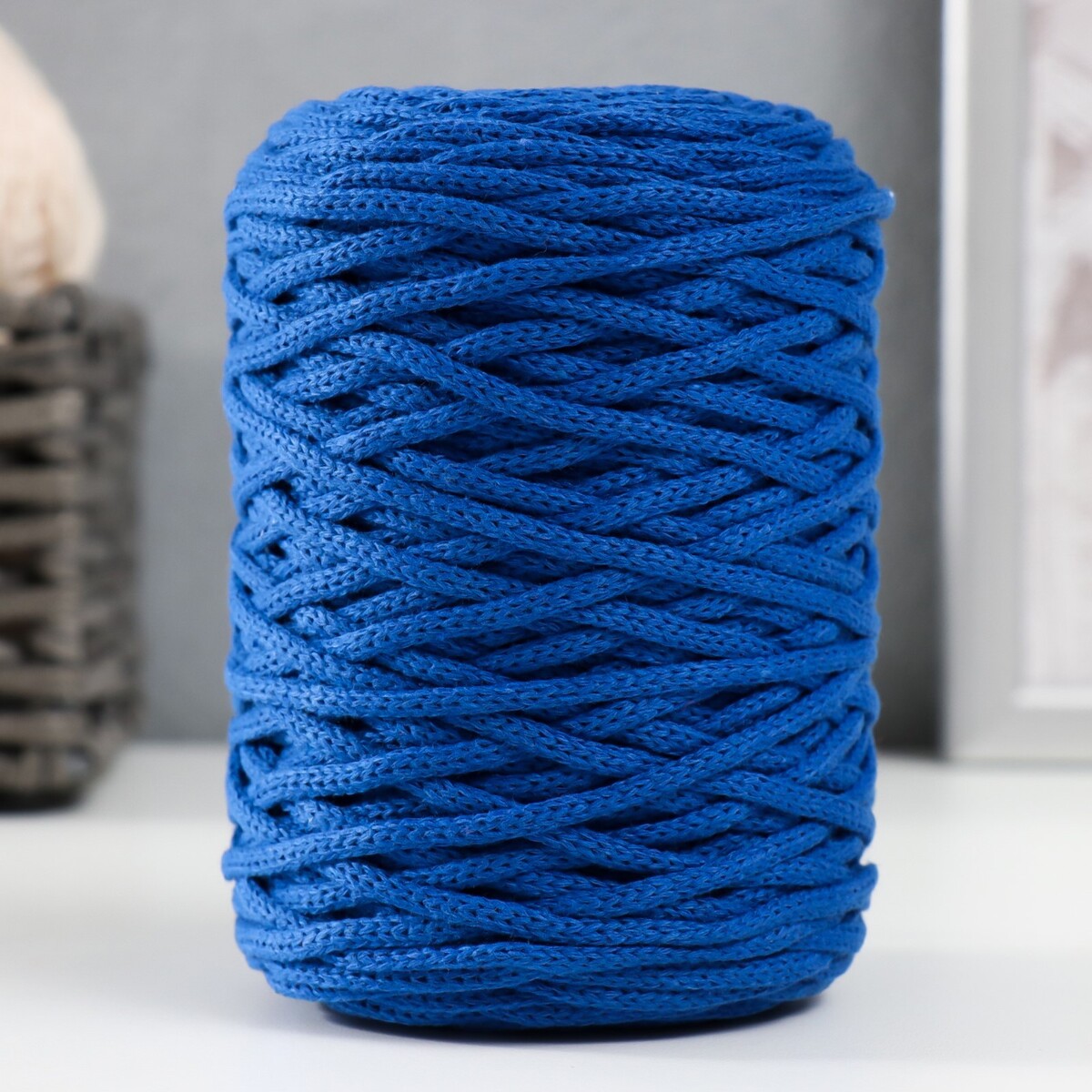 Шнур для вязания без сердечника 70% хлопок, 30% полиэстер ширина 3мм 100м/160±10гр (116) шнур для вязания 100% полиэфир 3мм 100м 200±20гр 20 синий
