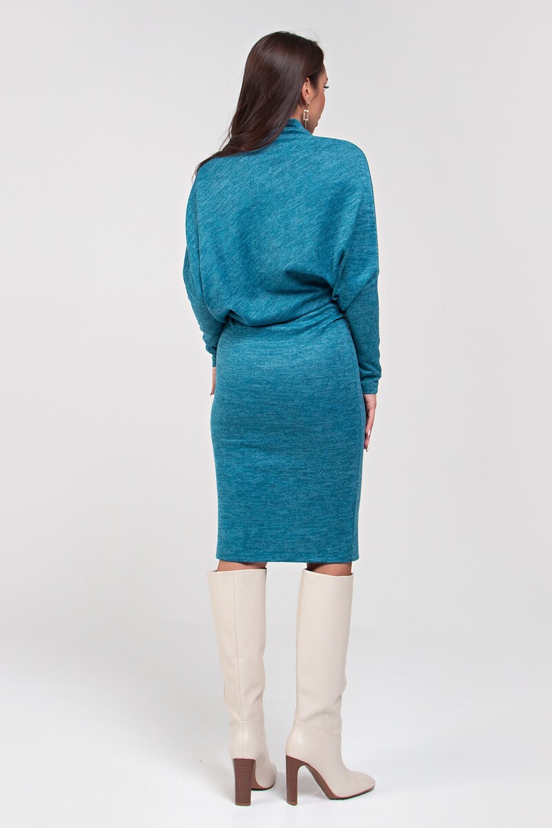 Платье SEZONI, размер 44, цвет бирюзовый 02191487 - фото 4