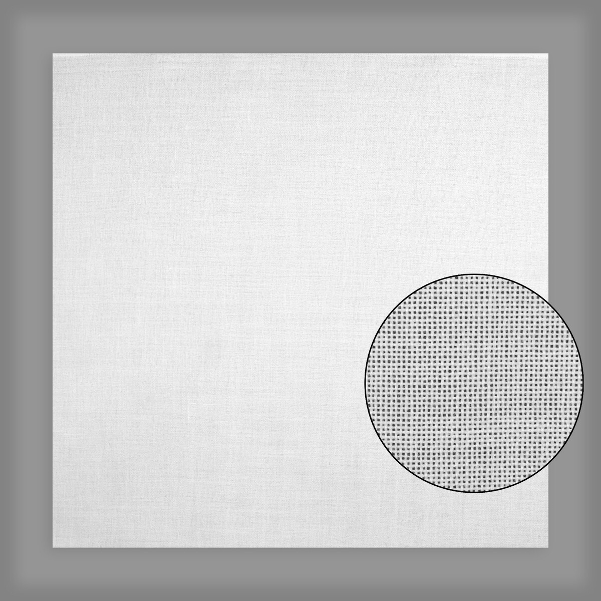 

Канва для вышивания, равномерного переплетения, 50 × 50 см, цвет белый