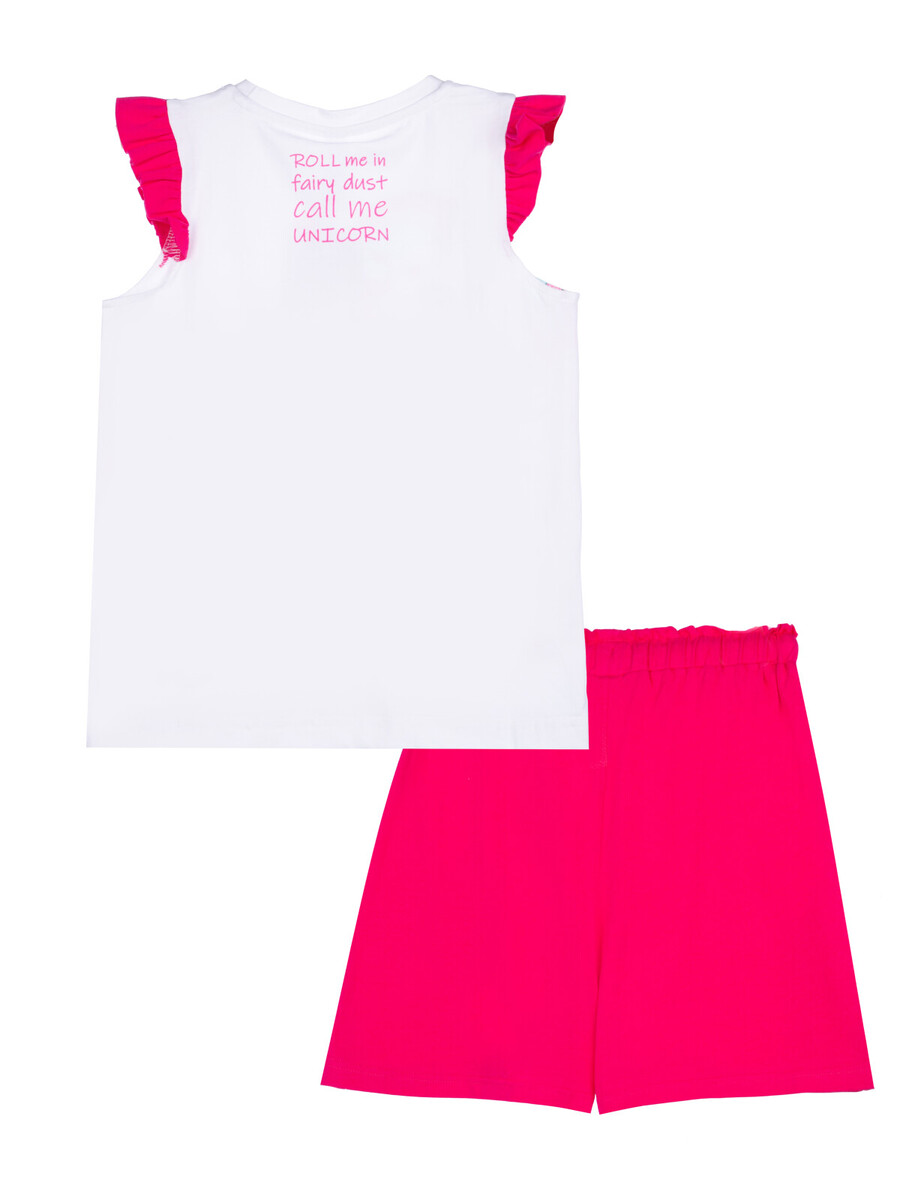 Комплект трикотажный фуфайка футболка шорты PLAYTODAY, размер рост 98 см, цвет белый 02250195 - фото 6