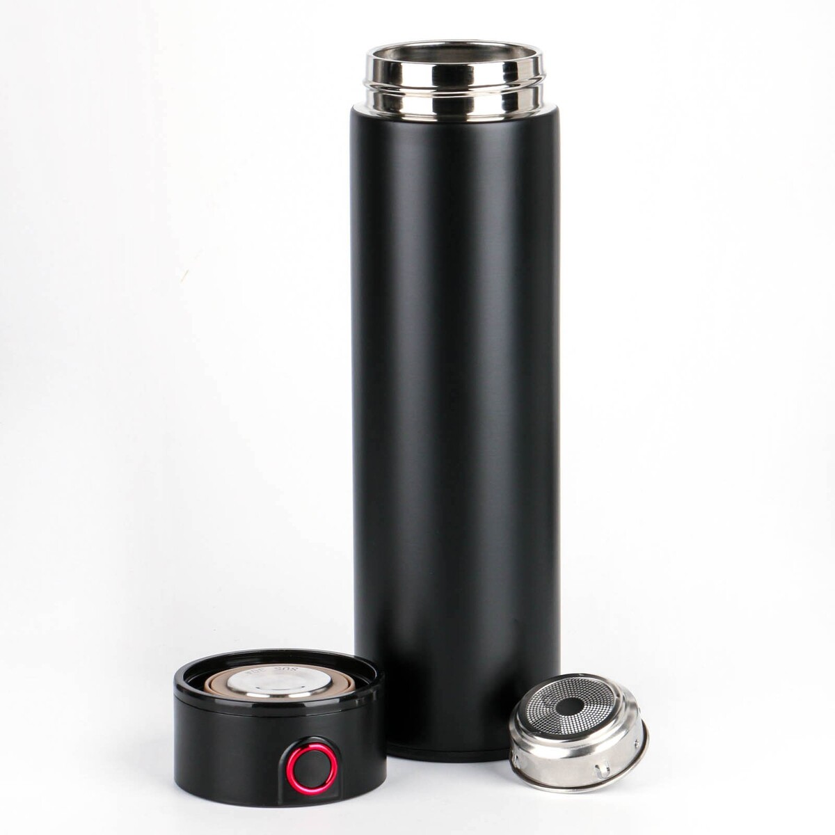 фото Термос, 500 мл, basic, с ситечком, сохраняет тепло 10 ч, 23 х 6.5 см no brand