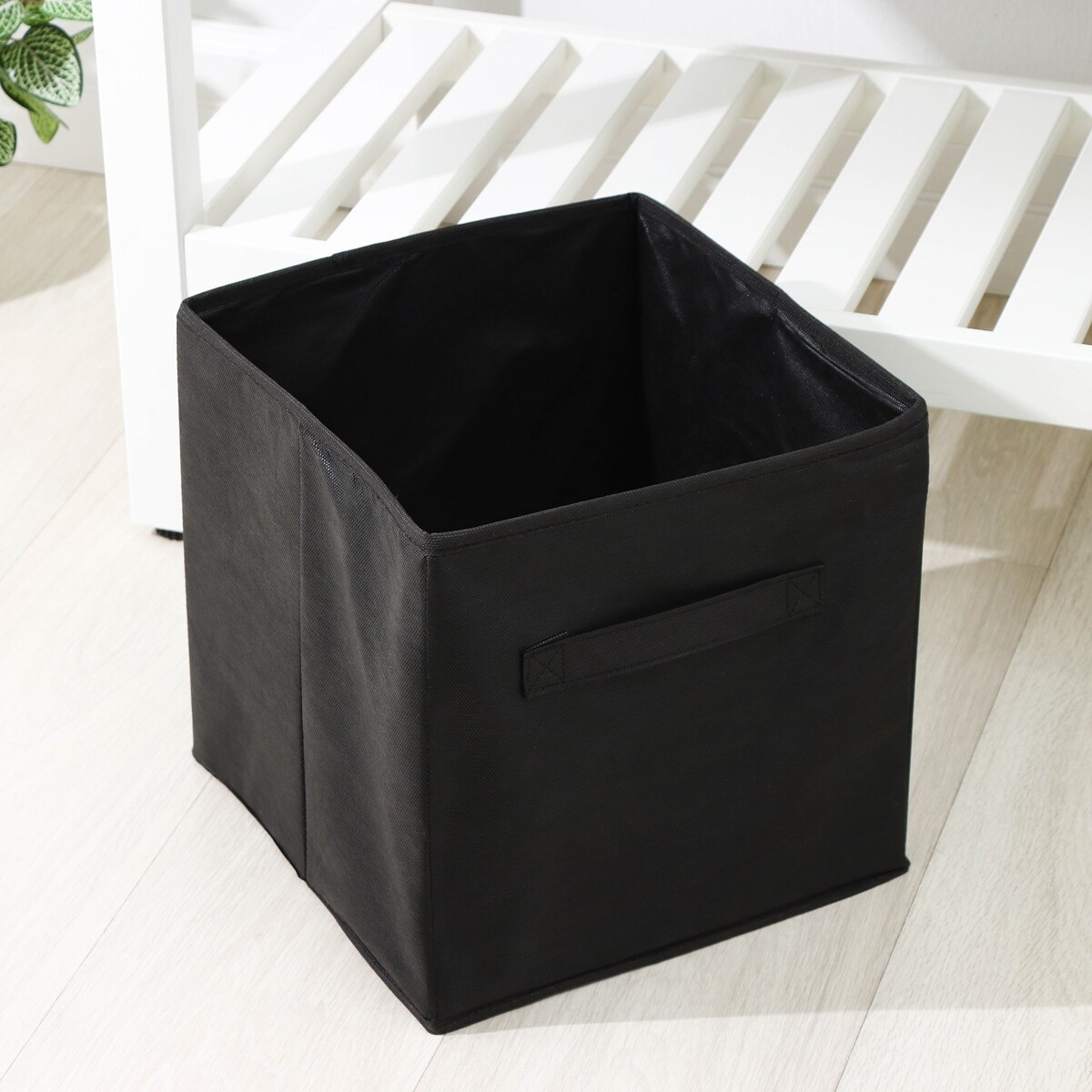 Короб для хранения, 28×28×28 см, цвет черный
