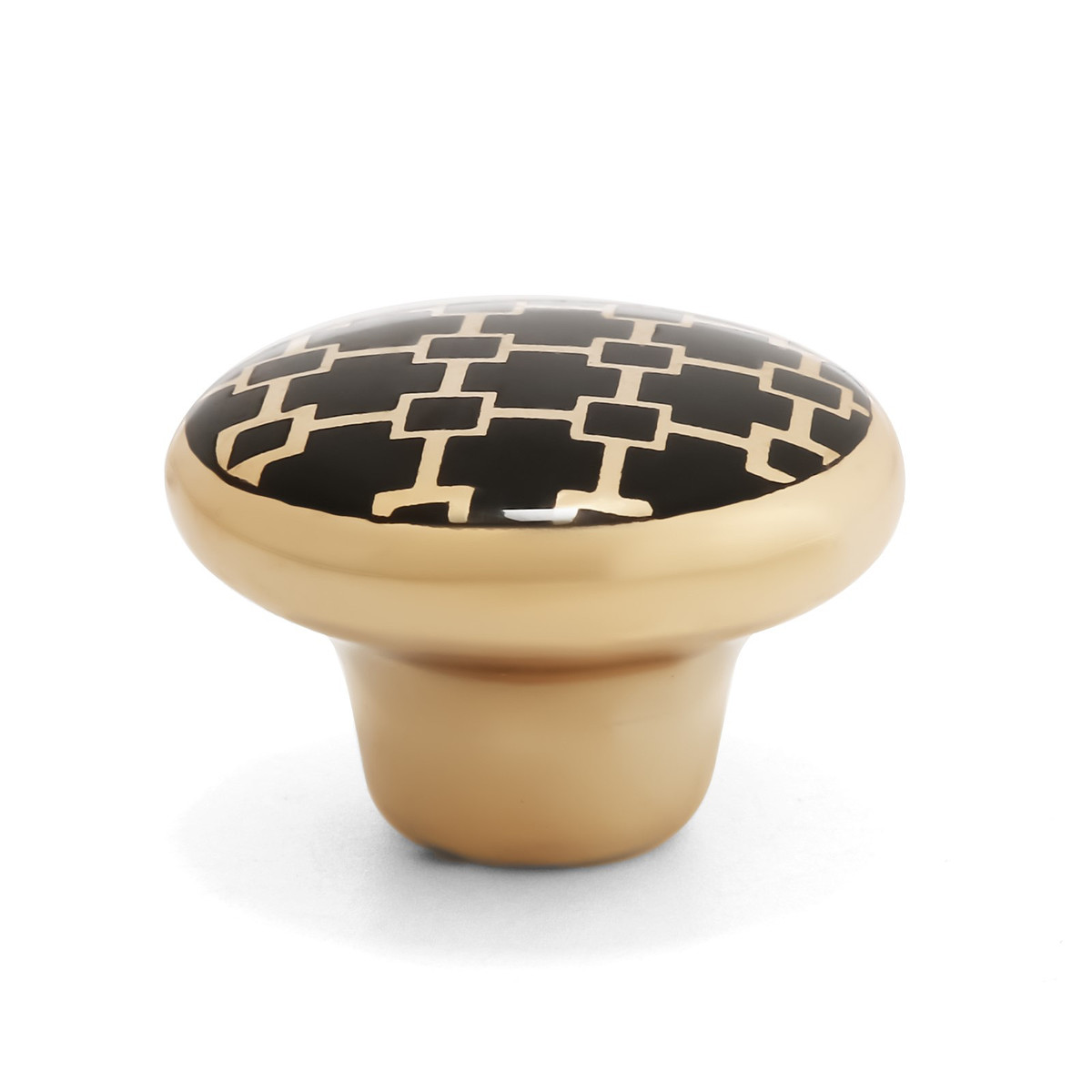 

Ручка-кнопка cappio, d=33 мм, цвет золото, Золотистый;золото