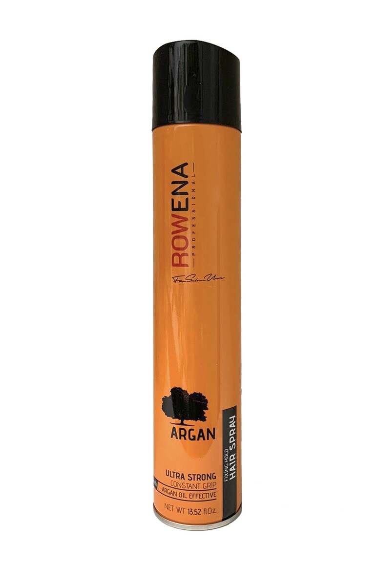 Лак для волос rowena professional с аргана, fixing hold hair spray 400 мл (турция)