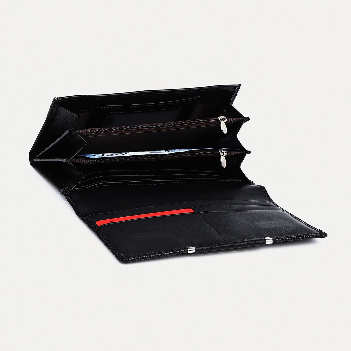 фото Кошелек на магнитах, цвет черный no brand