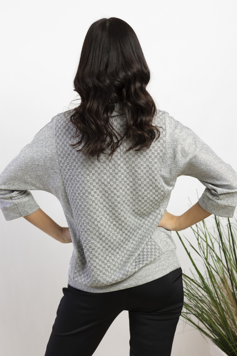 Блуза AhaLodensa, размер 48, цвет серый 02320708 - фото 3