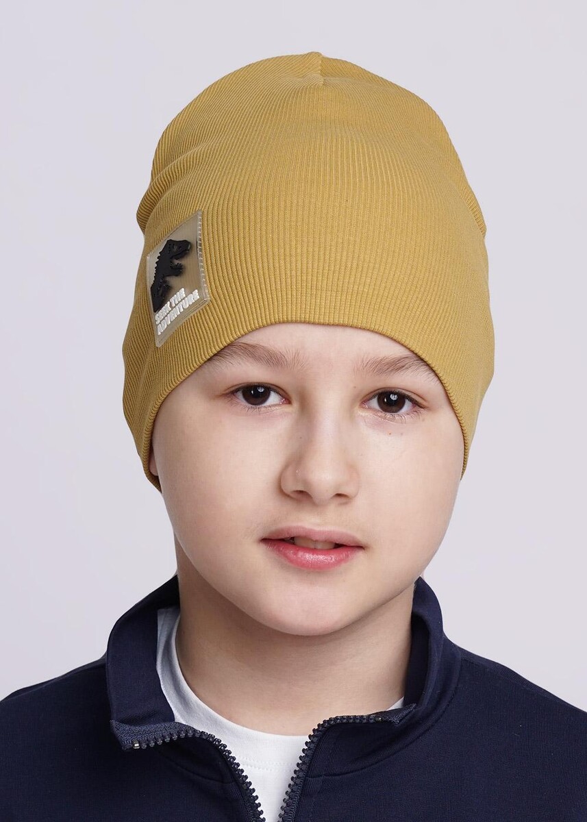 

Шапка, Коричневый;горчичный