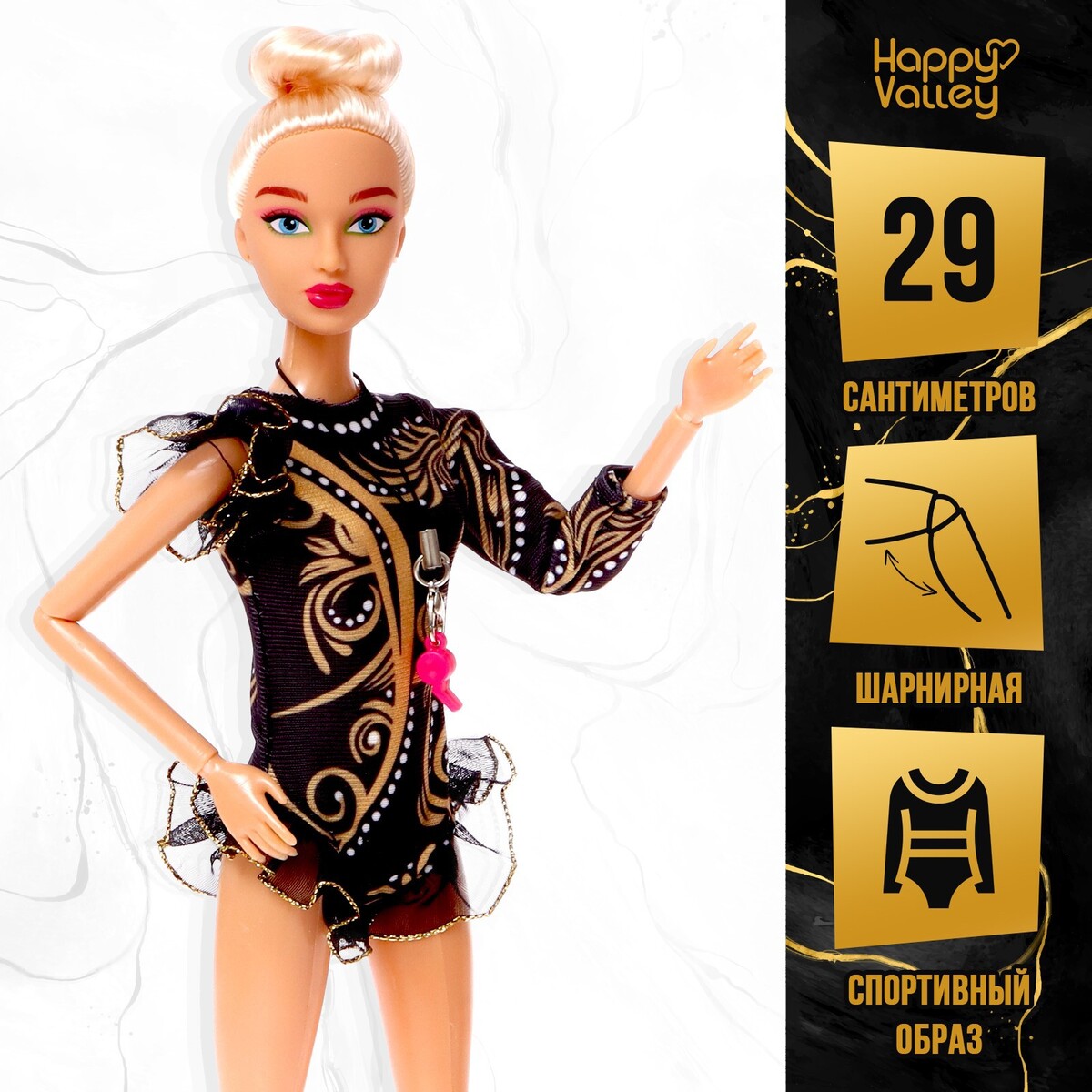 Кукла–модель шарнирная кукла happy valley модель шарнирная лучшая гимнастка ксения с аксессуарами 6622477