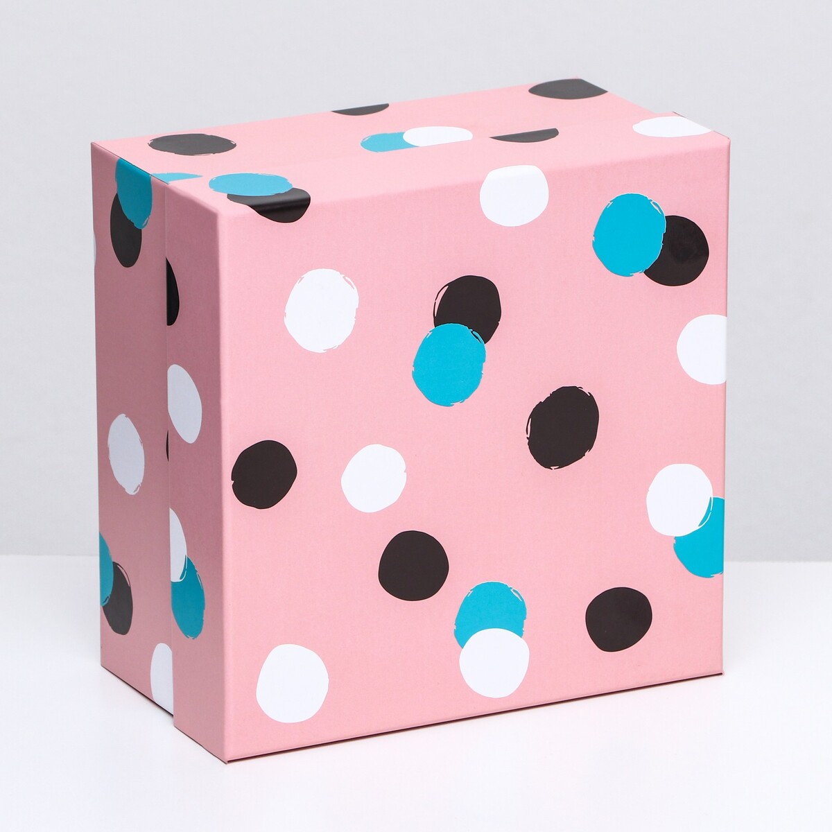 

Подарочная коробка крышка-дно, 19 x 19 x 10,5 см., Разноцветный