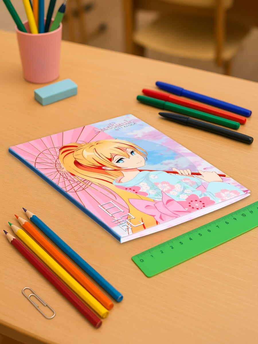 

Дневник школьный для 1-11 классов,, Розовый;разноцветный