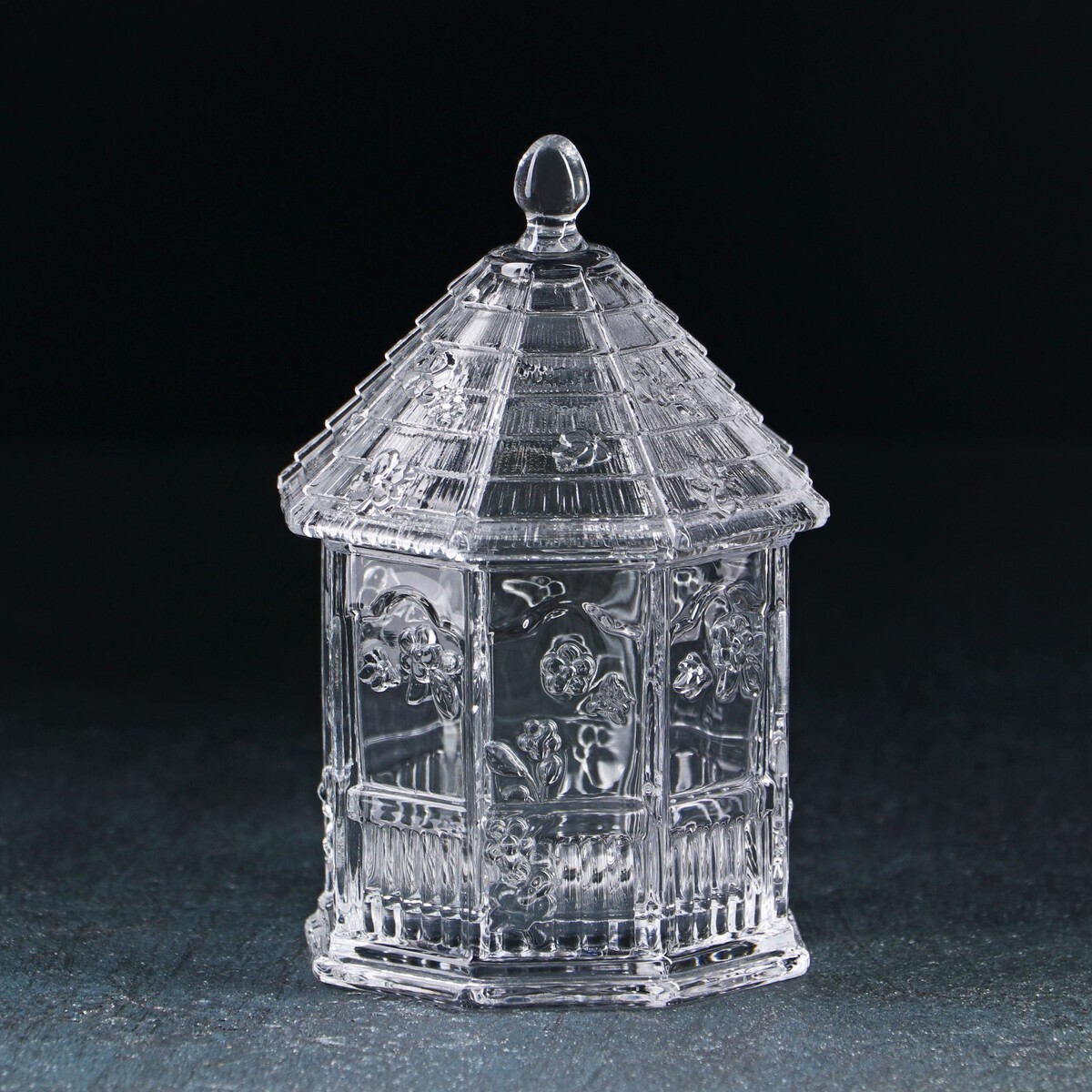 

Конфетница стеклянная