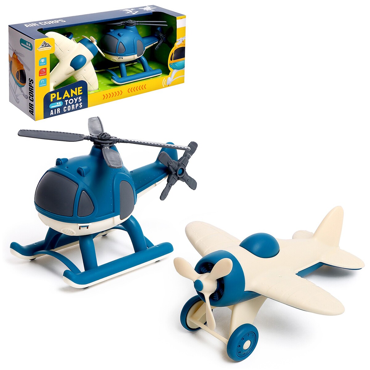 

Игровой набор plane, самолет и вертолет, Белый;синий