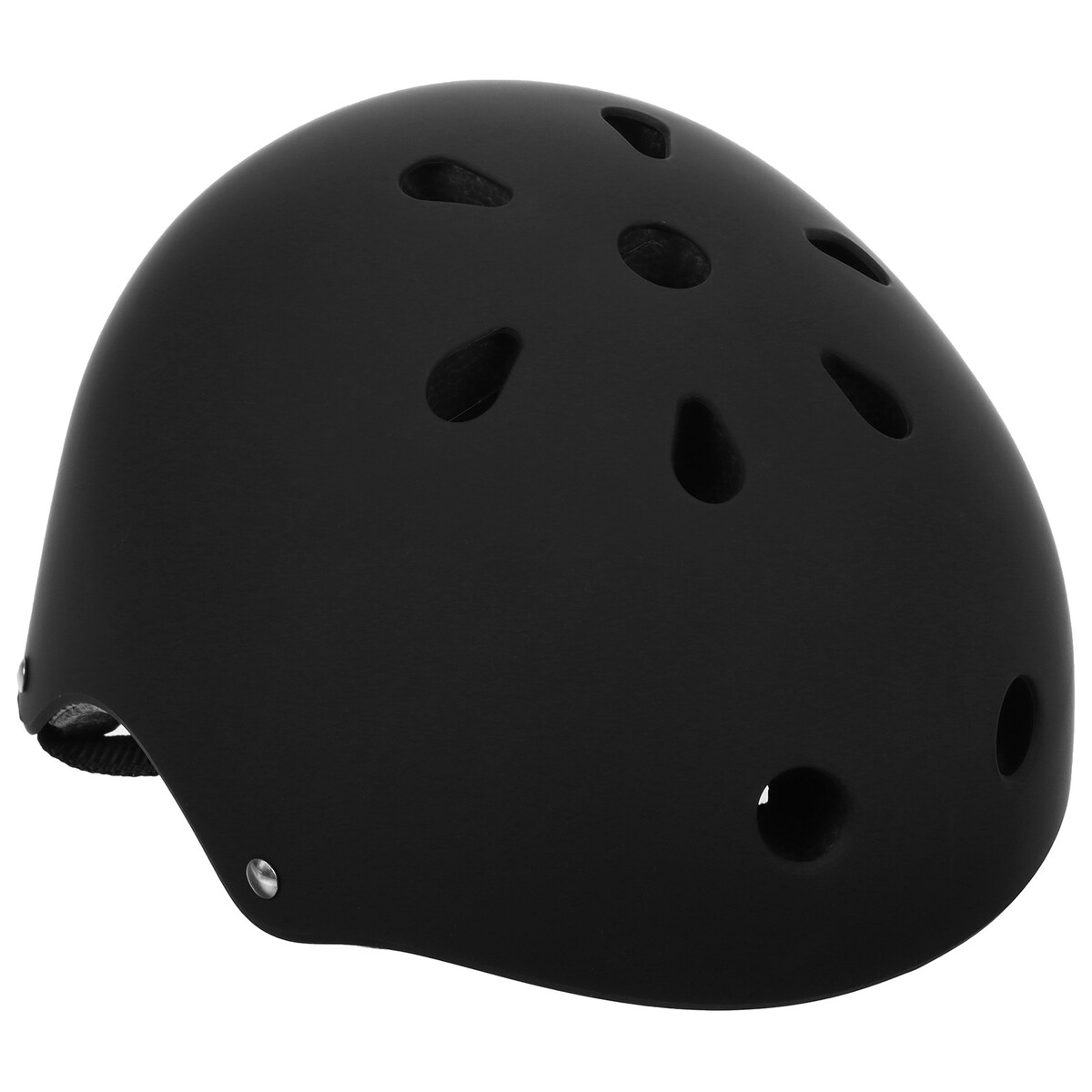 Шлем защитный детский onlytop, с регулировкой, обхват 55 см, цвет черный forward шлем защитный klonk mtb 12010 ростовка s m