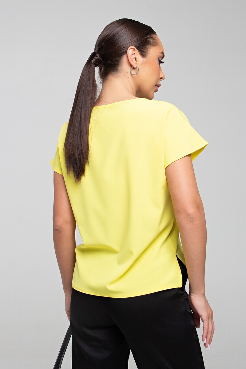 Блузка SEZONI, размер 42, цвет желтый 02399342 - фото 4