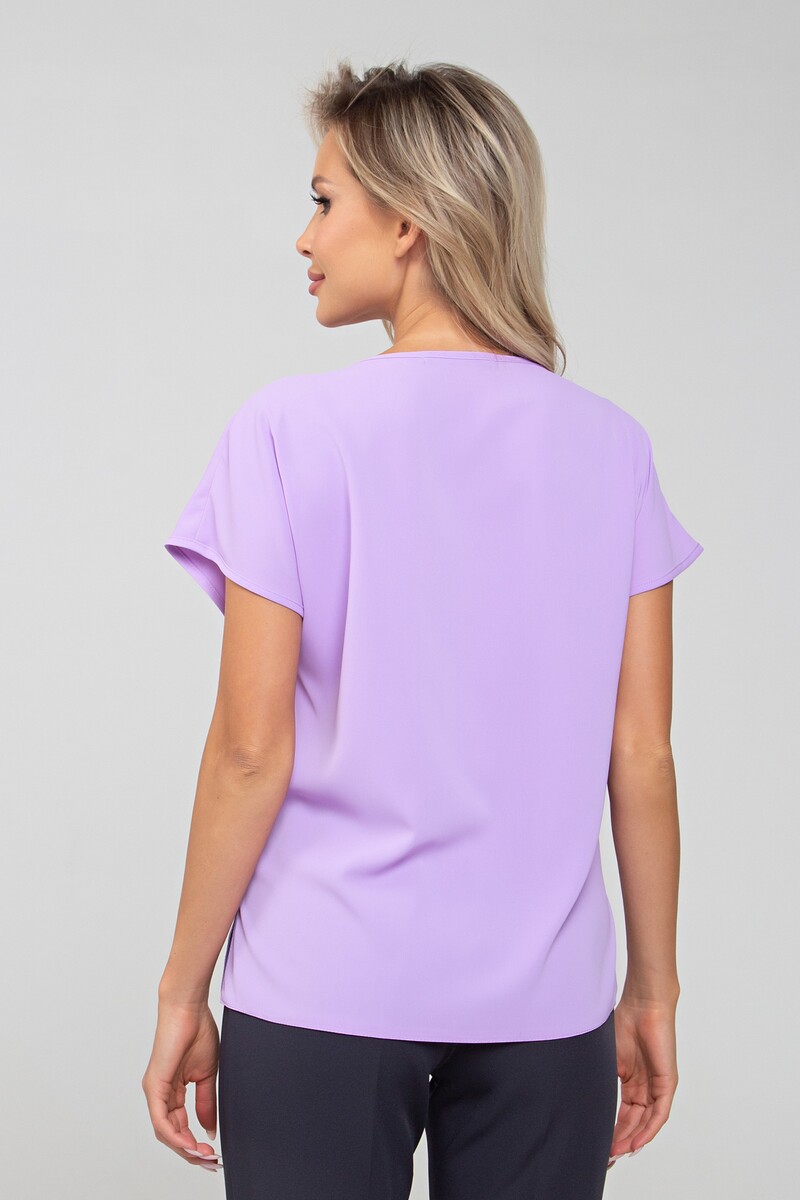 Блузка SEZONI, размер 42, цвет фиолетовый 02399343 - фото 4