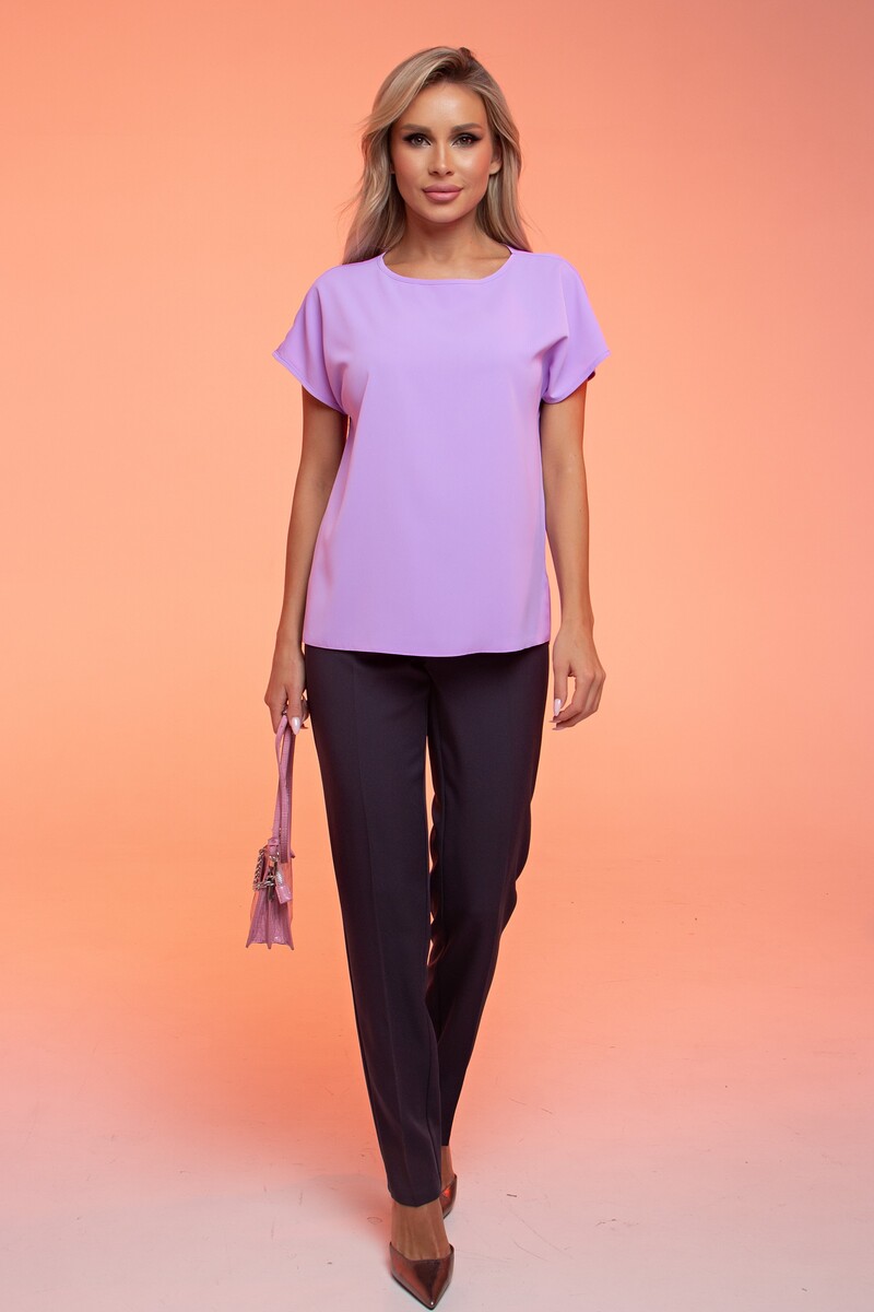 Блузка SEZONI, размер 42, цвет фиолетовый 02399343 - фото 2