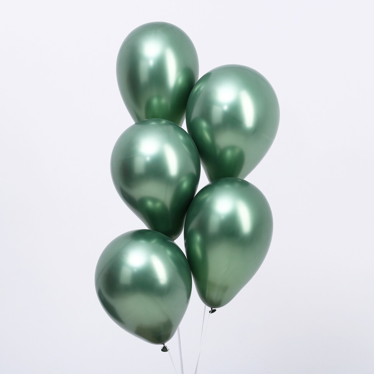 Шар латексный 12“, хром, набор 100 шт, цвет натуральный зеленый эспандер sportex плечевой зеленый 5 латексных жгутов b32171