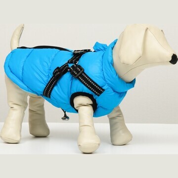 Куртка для собак со шлейкой, размер 18 (