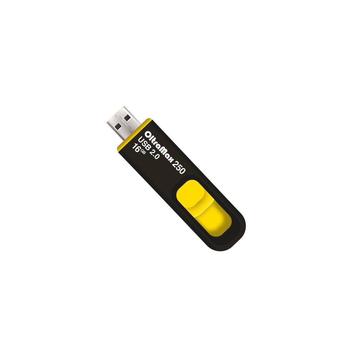

Флешка oltramax 250, 16 гб, usb2.0, чт до 15 мб/с, зап до 8 мб/с, желтая, Желтый