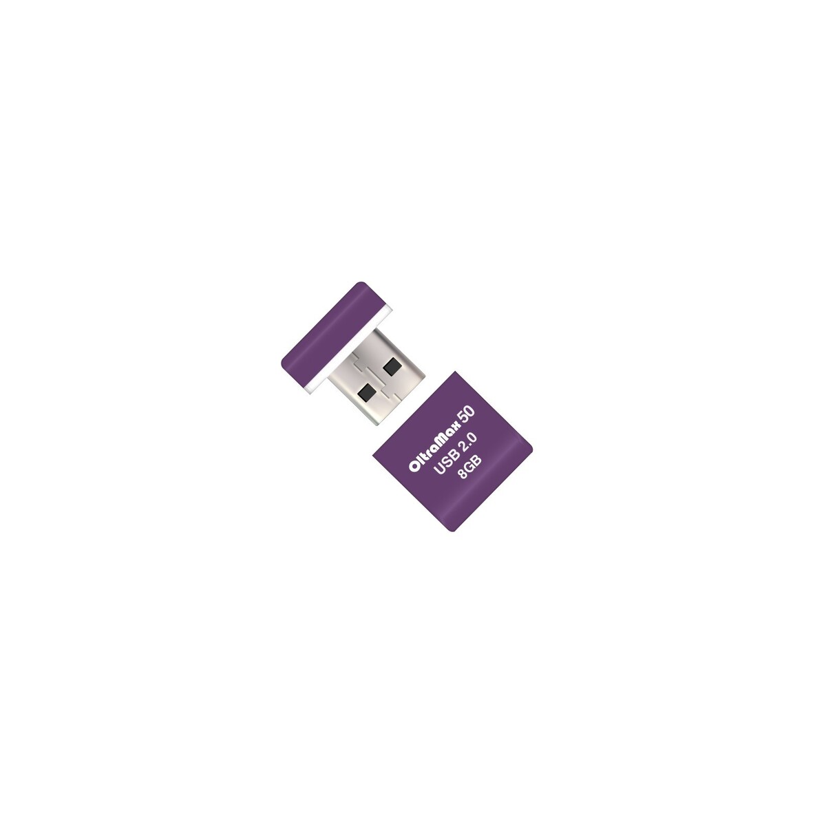 

Флешка oltramax 50, 8 гб, usb2.0, чт до 15 мб/с, зап до 8 мб/с, фиолетовая, Фиолетовый