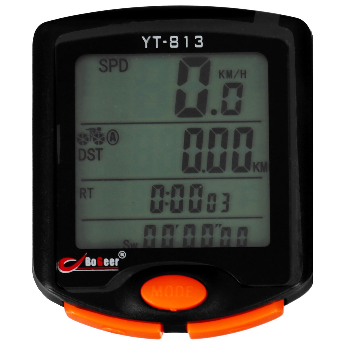 Велокомпьютер проводной, цвет черный/оранжевый телефон проводной gigaset da210 white