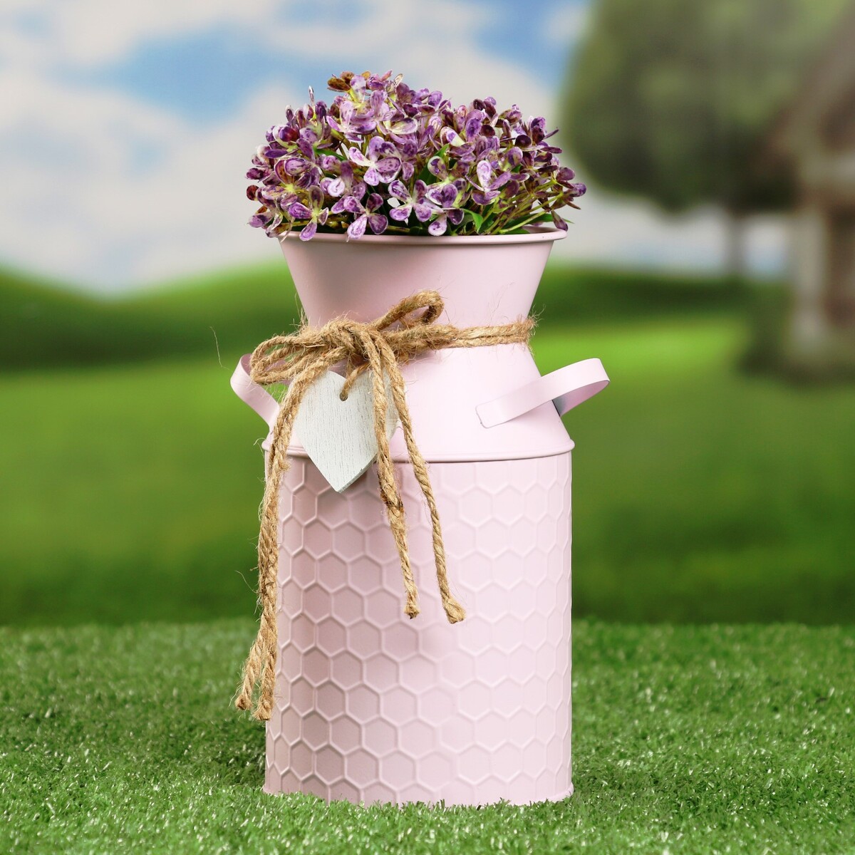 Кашпо - ваза ваза керамика настольная 18 см оригами y6 2649 3 розовая