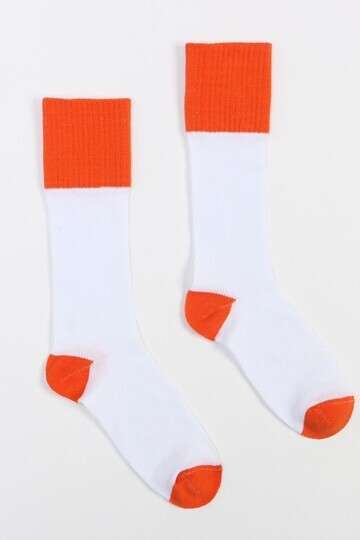 Носки женские minaku цвет белый/оранжевы
