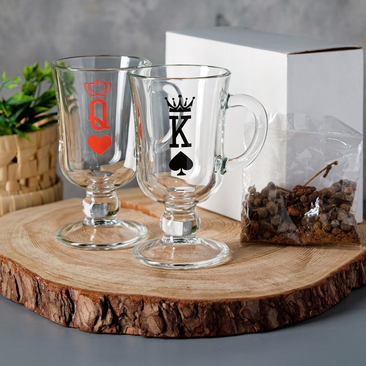 

Набор бокалов, Прозрачный;красный;черный