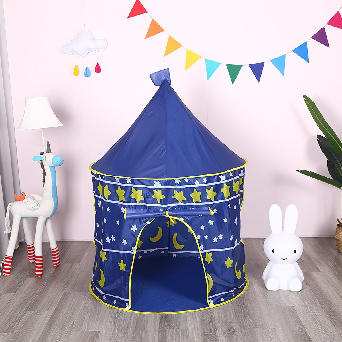 Палатка детская игровая палатка игровая самораскладывающаяся синяя