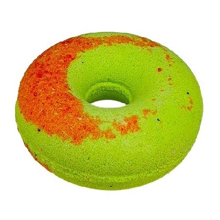 Гейзер для ванны персиковый пончик с киви 140г (кафе красоты) бомбочка для ванн gold therapy 140г